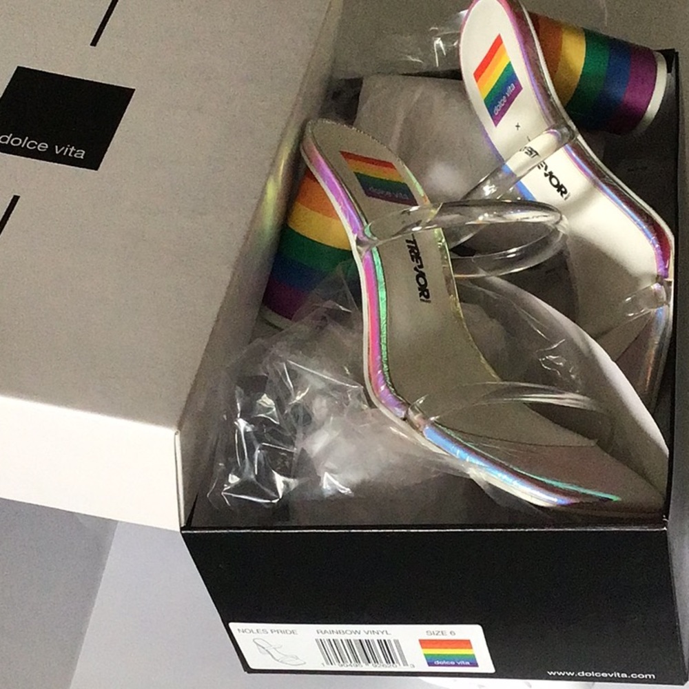 Dolce Vita Rainbow Noles Heels - Picture 14 of 15